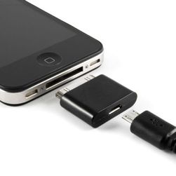 Micro USB / 30 tűs adapter iPhone-hoz