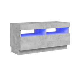 TV ormarić s LED rasvjetom beton siva 80 x 35 x 40 cm ZO_822751-A