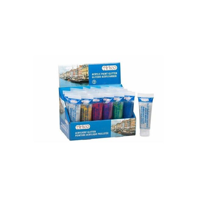 Vopsea acrilică cu sclipici 75ml - culoare aleatorie ZO_XDED001280 1