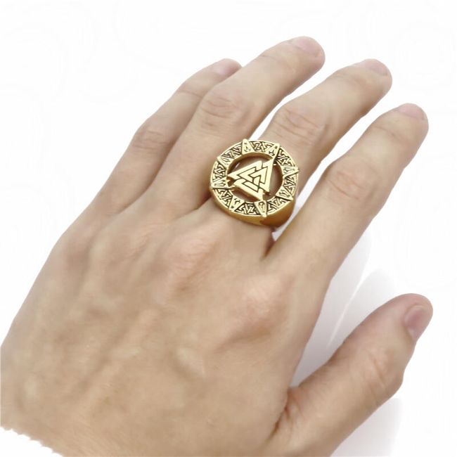 Pánský prsten ve vikingském designu 1