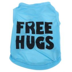 Costumaș albastru pentru câini - Free Hugs