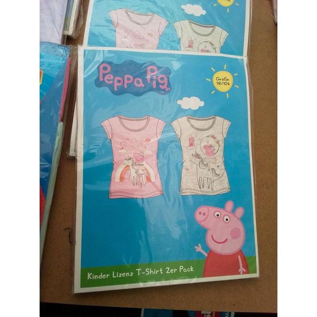 Sada dětských licencovaných triček - Peppa Pig pro dívky ZO_PN000245 1