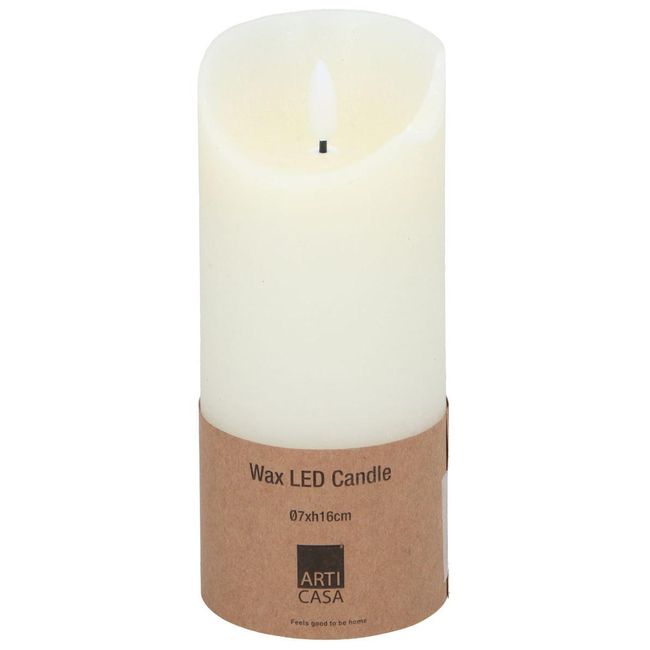 LED svíčka v krémové barvě 16cm ZO_XDED002109 1