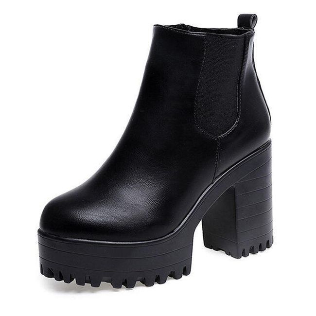 Дамски боти до глезена Mench Black - размер 35, Размери на обувките: ZO_237021-35 1