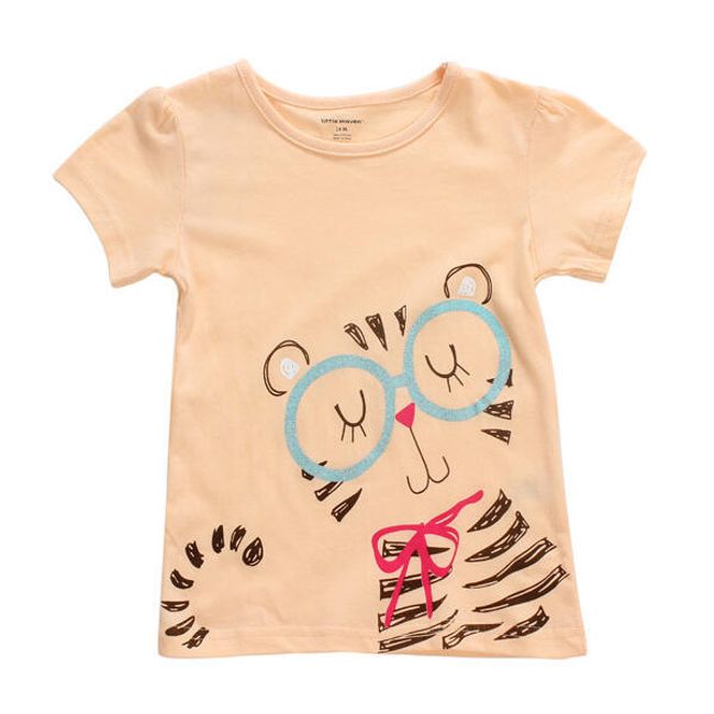 Štýlové detské tričko s mačičkou 1