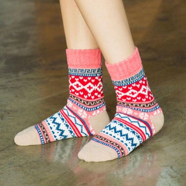 Dámské ponožky na zimu - 5 variant 1