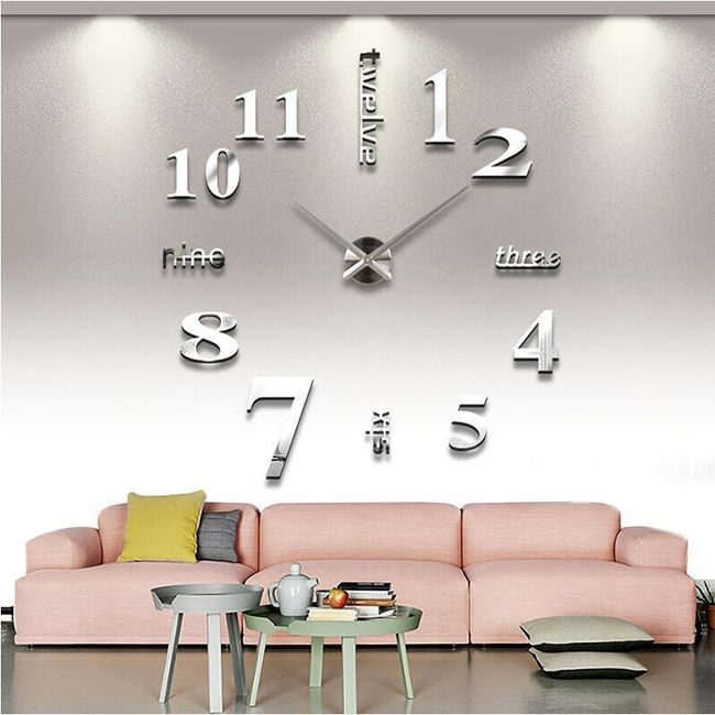 Akrilna stenska ura za dnevno sobo - 10 barv 1