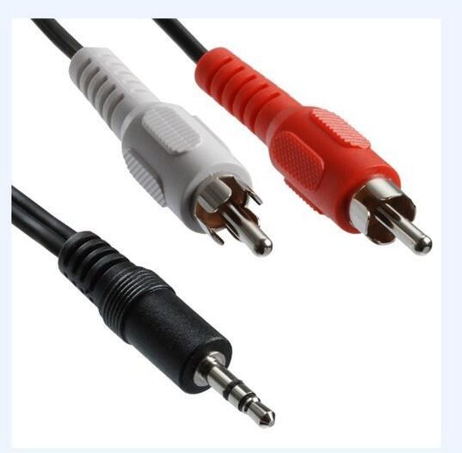 Propojovací kabel - jack 3,5 mm (samec) <-> 2 x RCA (samec) 1