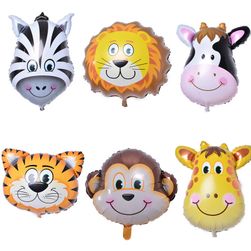 Rojstnodnevni baloni v obliki živali - 6 kosov