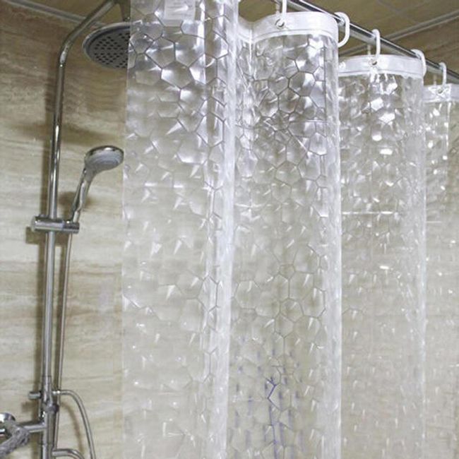 Plastikowa zasłona prysznicowa 1