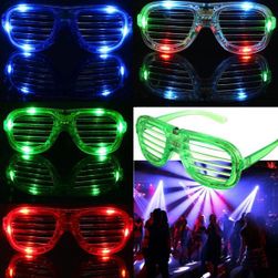 Blikající LED brýle na párty