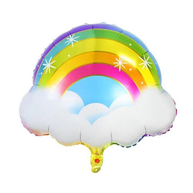 1 sada jednorožčích narozeninových balónků  SS_32998374835-1pcs rainbow cloud 1