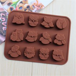 Silikonski model za čokolado v obliki sov