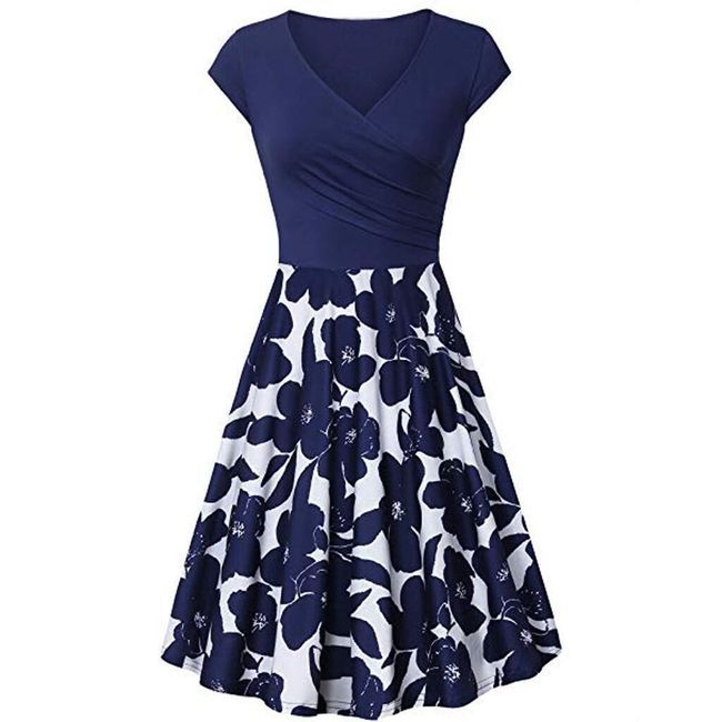 Damska sukienka z krótkim rękawem Reese, rozmiary XS - XXL: ZO_230262-L 1