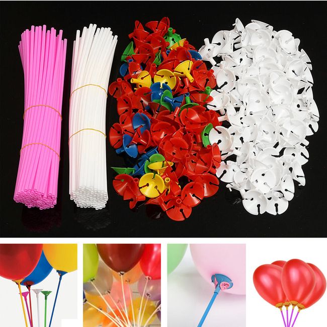Plastové tyčky s držáky na balónky - 50 ks 1