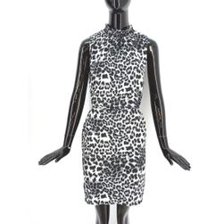 Damska sukienka Gibson, czarny wzór jaguara, rozmiary XS - XXL: ZO_0ee62552-2d04-11ed-8758-0cc47a6c9370