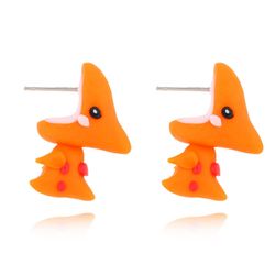 Vtipné dámské náušnice ve tvaru dinosaura