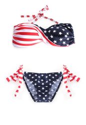 Costum de baie pentru femei în stil USA cu cupe răsucite