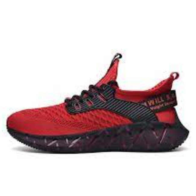 Unisex športni teniški čevlji z nedrsečim podplatom, rdeči, Velikosti čevljev: ZO_d319d7f0-99e8-11ee-b454-9e5903748bbe 1