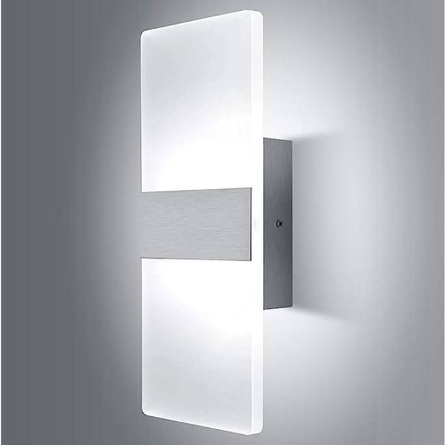 LED лампа за стена 12 W бяла, 30x11 cm ZO_239086 1