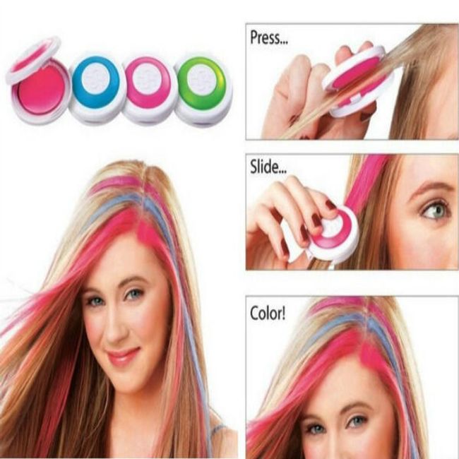 Креда за оцветяване на коса - 4 бр. 1