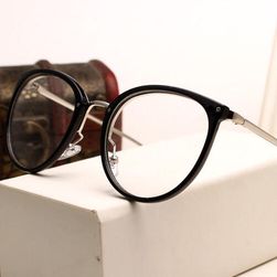 Kulaté retro brýle s průhlednými skly