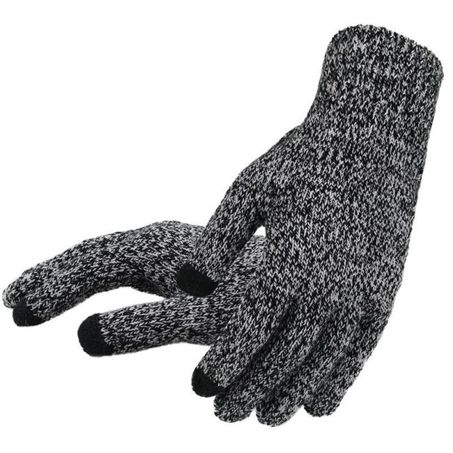 Moške pletene rokavice z dotikom za pametni telefon - 6 barv 1