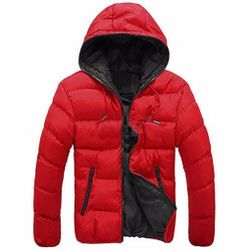 Jachetă ușoară pentru bărbați Santo cu glugă Red, mărimi XS - XXL: ZO_233559-M