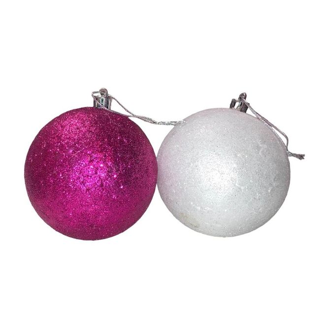 Sada Vánočních ozdob glitter 8cm, 7ks, Barva: ZO_1c4846f8-7f97-11ee-bc7c-8e8950a68e28 1