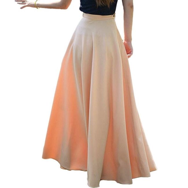 Elegantní maxi sukně s tkaničkou - 2 barvy 1