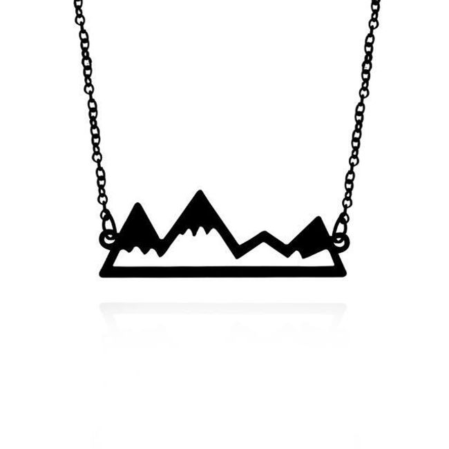 Dámska náhrdelník s príveskom hôr - 3 farby 1