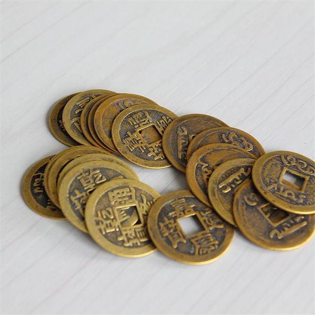 Čínská mince pro štěstí - 10 kusů 1