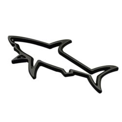 3D metalna nalepnica za auto Sharkie
