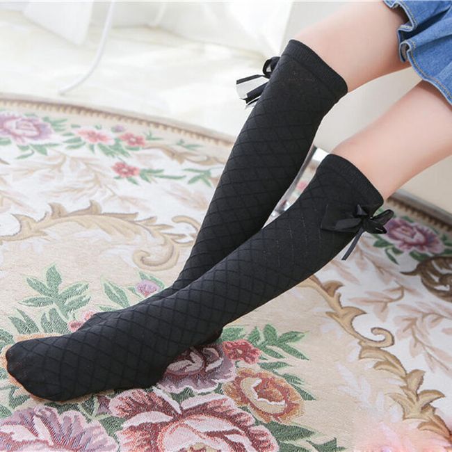 Чорапи до коленете за момичета B06422 1
