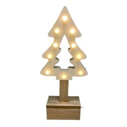 Декорация - LED елха - Бяла Коледа ZO_189021