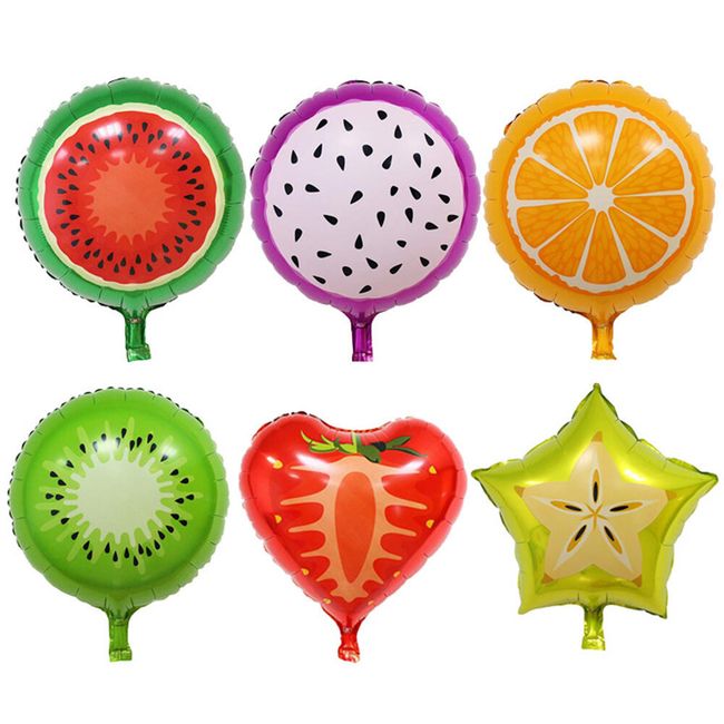 Комплект балони с плодове - 6 бр. 1