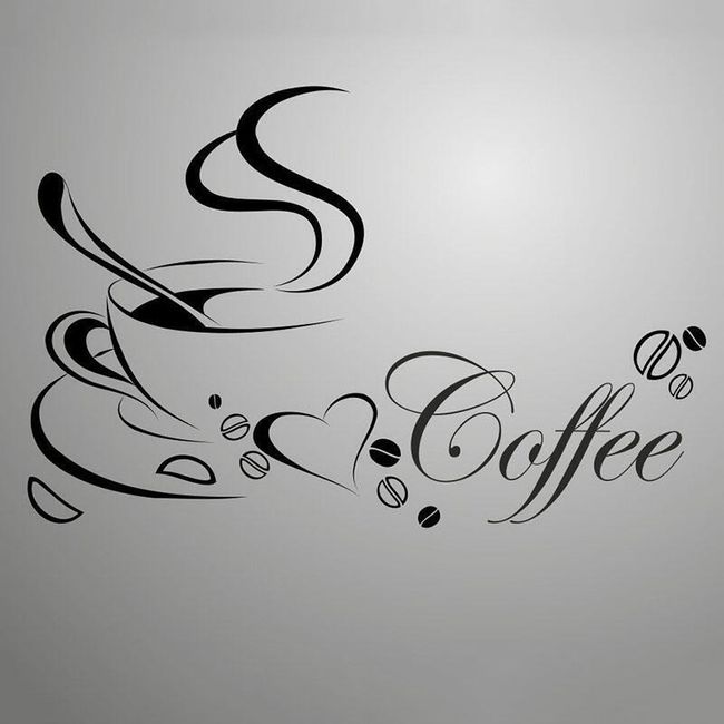 Autocolant perete pentru iubitorii cafelei 1