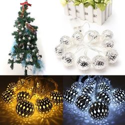 Комплект 10 LED топки за коледна елха