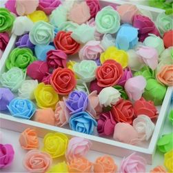 Set penastih rožic - 100 kosov - 23 barv