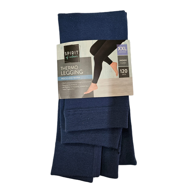 Damskie legginsy termiczne w kolorze niebieskim, rozmiary XS - XXL: ZO_a521297a-e6a0-11ee-b484-7e2ad47941cc 1