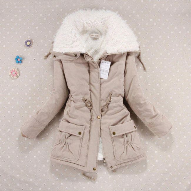 Zimní bunda Tereza - Béžová - M ZO_ST01696 1