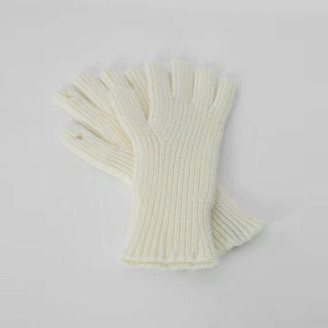 2022 Mănuși de lână tricotate de culoare uni pentru femeie ecran de iarnă pentru studenți călărie cu degete despicate cuplu mănuși groase și calde mănuși pentru femei SS_1005004746097965 1