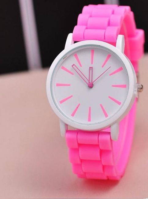 Silikonowe zegarki - kolory pastelowe 1