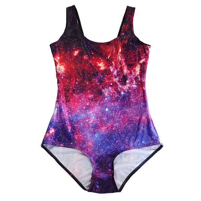 Ženski jednodijelni kupaći kostim sa motivom svemira 1