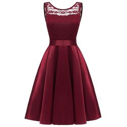 Rochie vintage cu dantelă - 2 culori