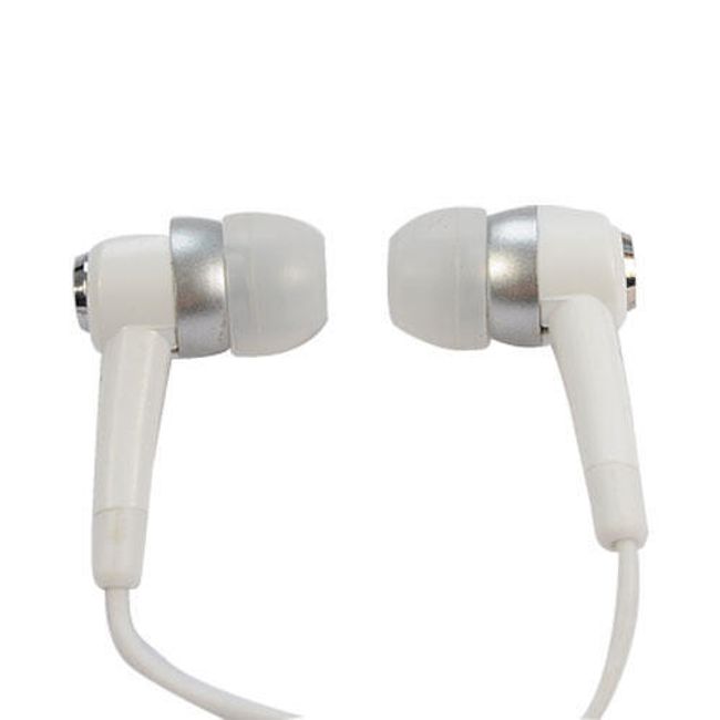 Stereo słuchawki 3,5mm - białe wkładki douszne 1