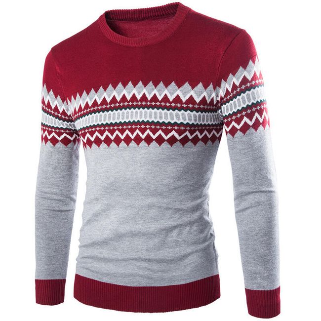 Мъжки пуловер - 3 цвята 1