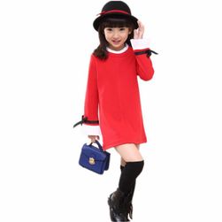 Dívčí šaty s volánkovými rukávy - 3 barvy