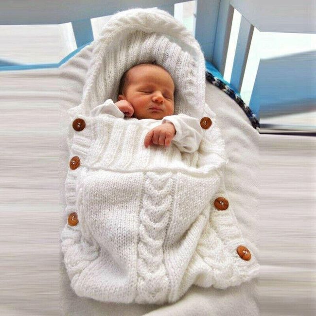 Плетено одеяло за бебе QWE8 1