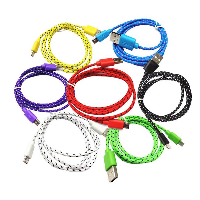 Cablu micro USB pentru date și încărcare - 7 culori 1
